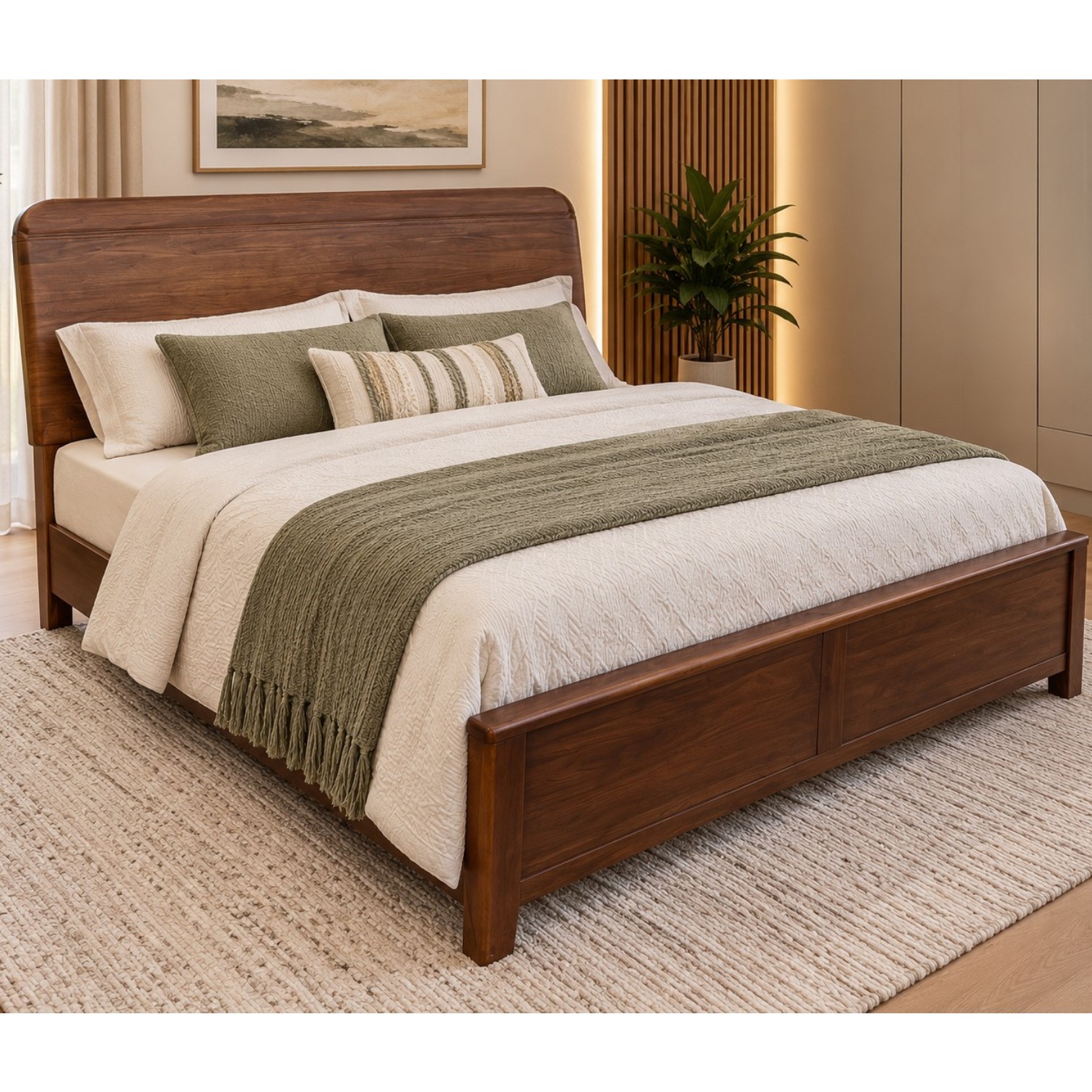 Regal Solid Wood Bed