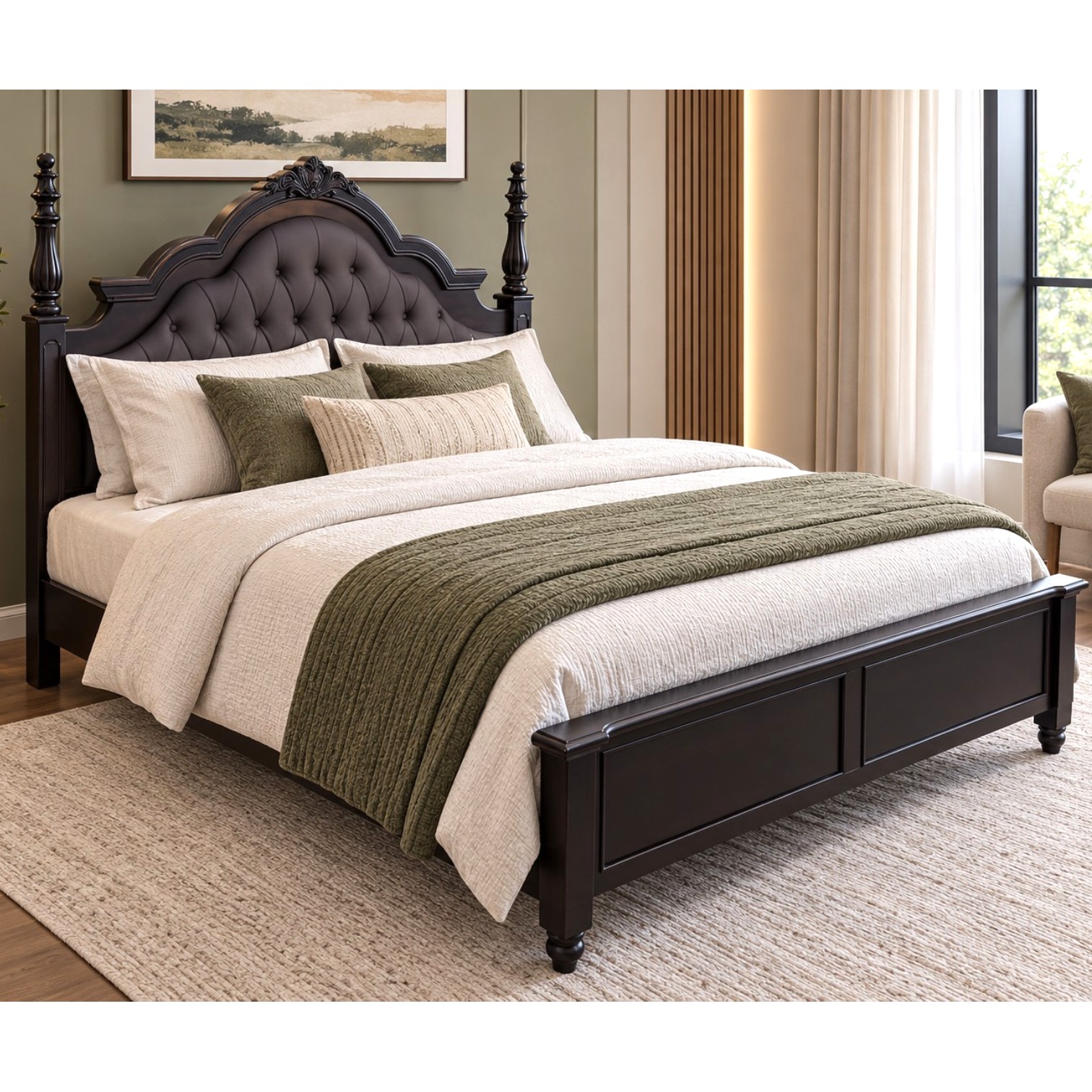 Royal Solid Wood Bed