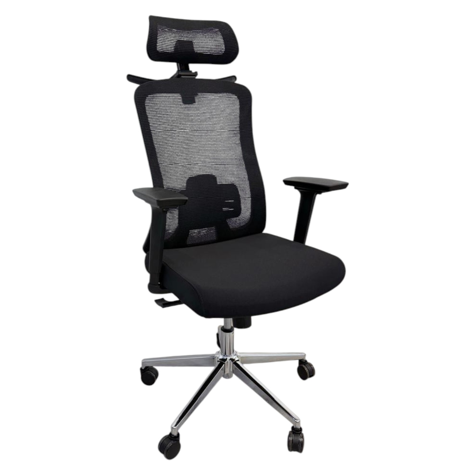 Koda high-back ergonomic office chair with adjustable headrest, armrests and coat hanger
