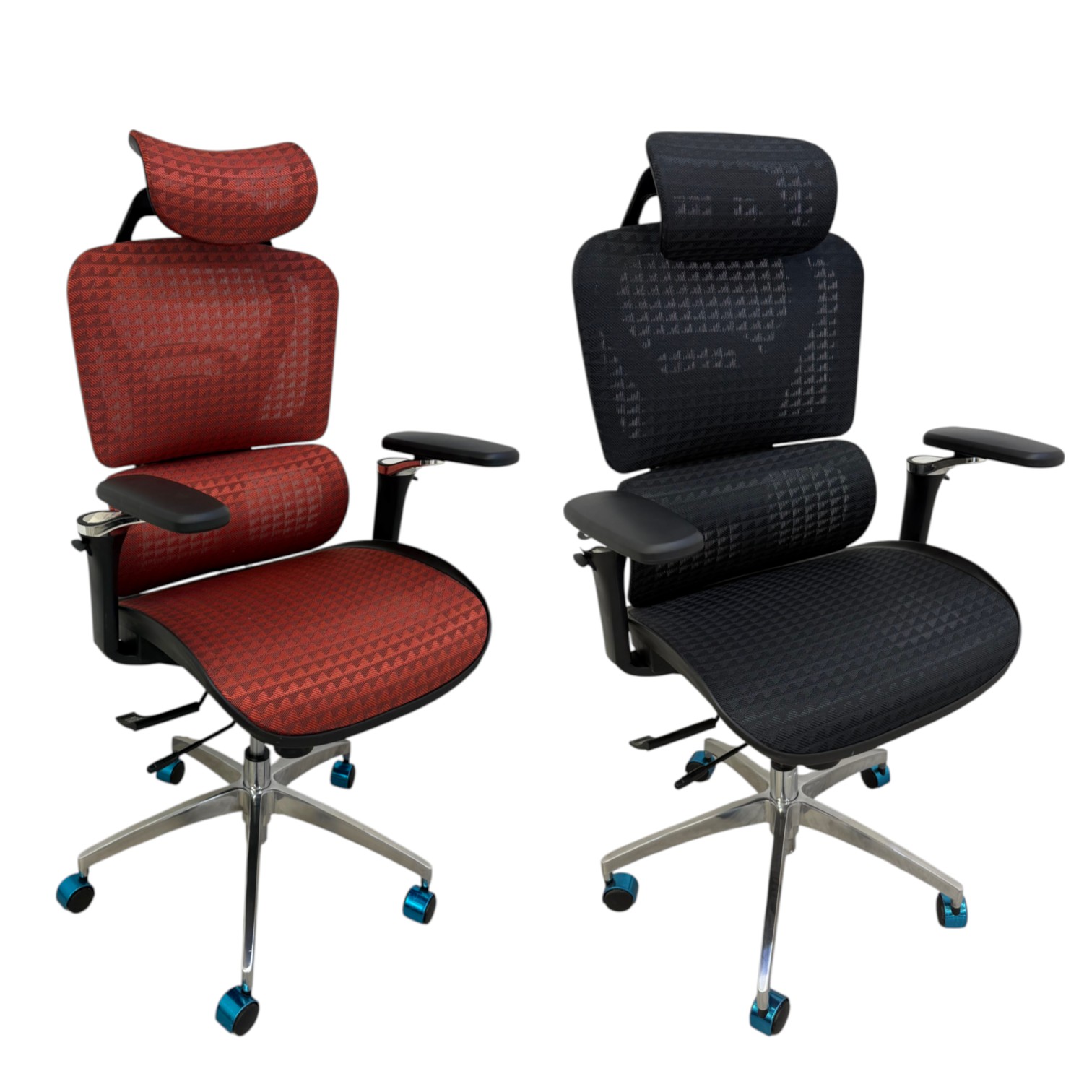 Nexus orthopedic office chair with adjustable lumbar support and 5D armrests