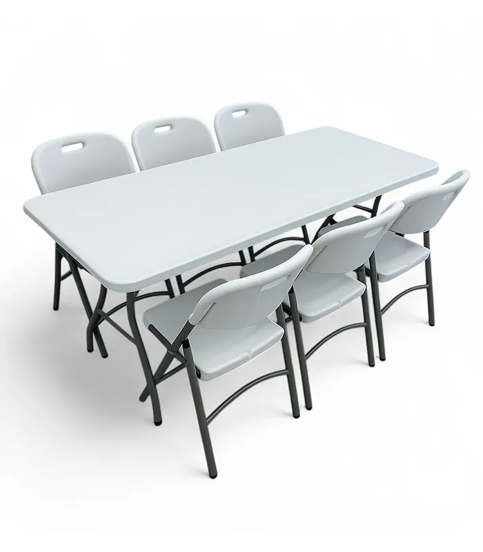 ARLO FOLDING TABLE + 6 CHAIRS