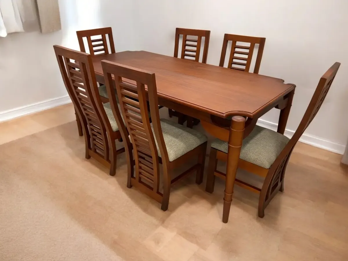 Ashford Mahogany Dining Set - 6 seater