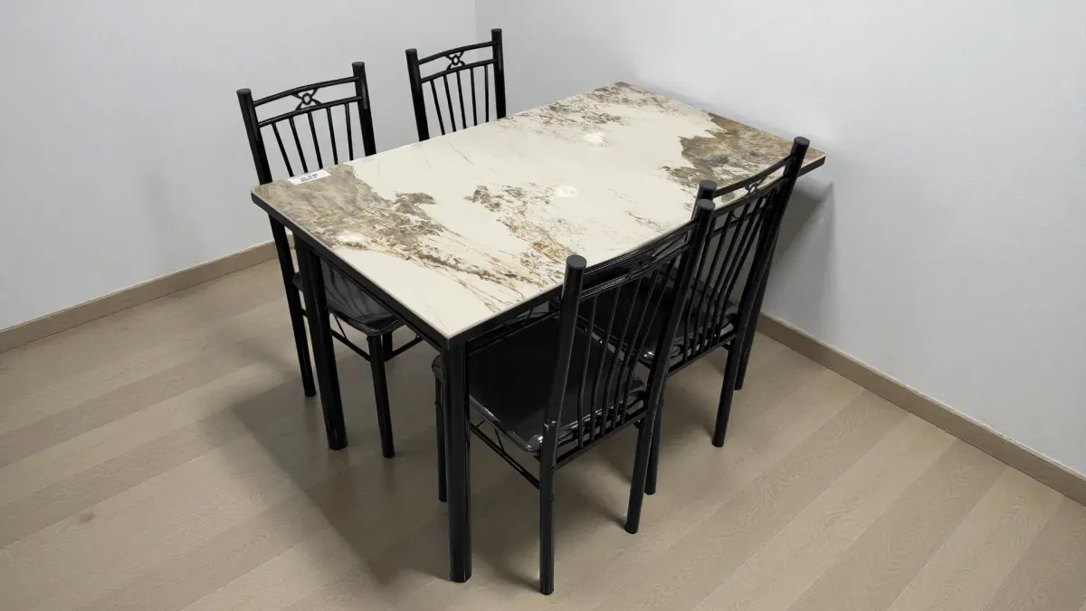 Astra White Dining Set 4 seater