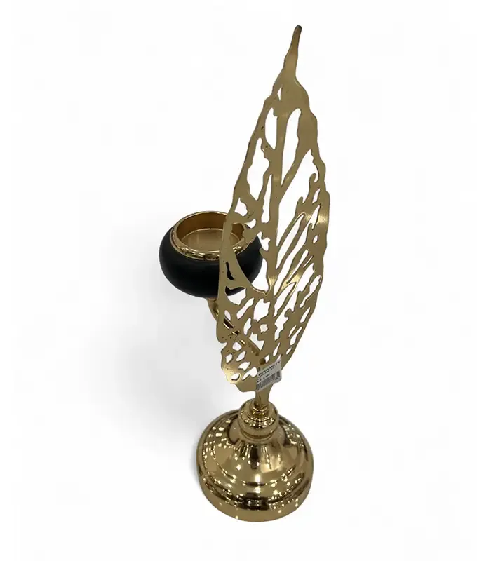 Aurelia Gold Leaf Candle Holder