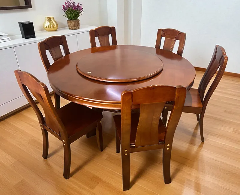 Cedar Solid Wood Dining Set 6 Seater