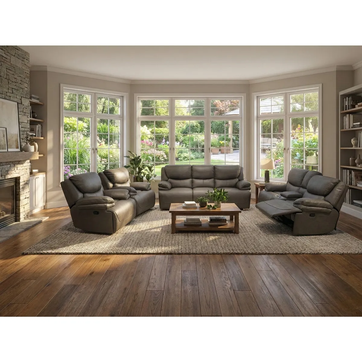 Ravenna Recliner Sofa Set 7 seater