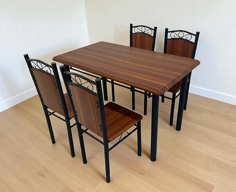 SONA WALNUT – 4 Seater Dining Set (A10)