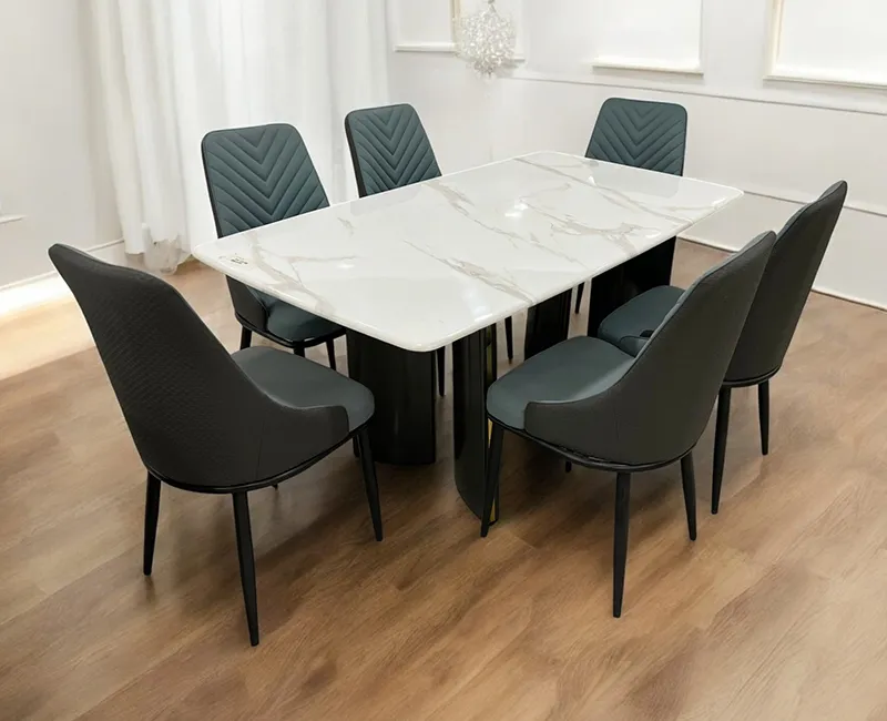 Verona Marble Dining Table 6 Seater
